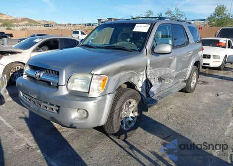 2006 Toyota Sequoia Sr5 V8 z USA, uszkodzony, nr VIN 5TDZT34A86S276743